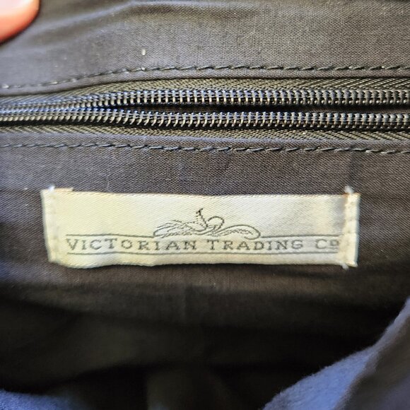 Vintage Victorian Trading Co Floral Leather Backpack - Picture 3 of 9